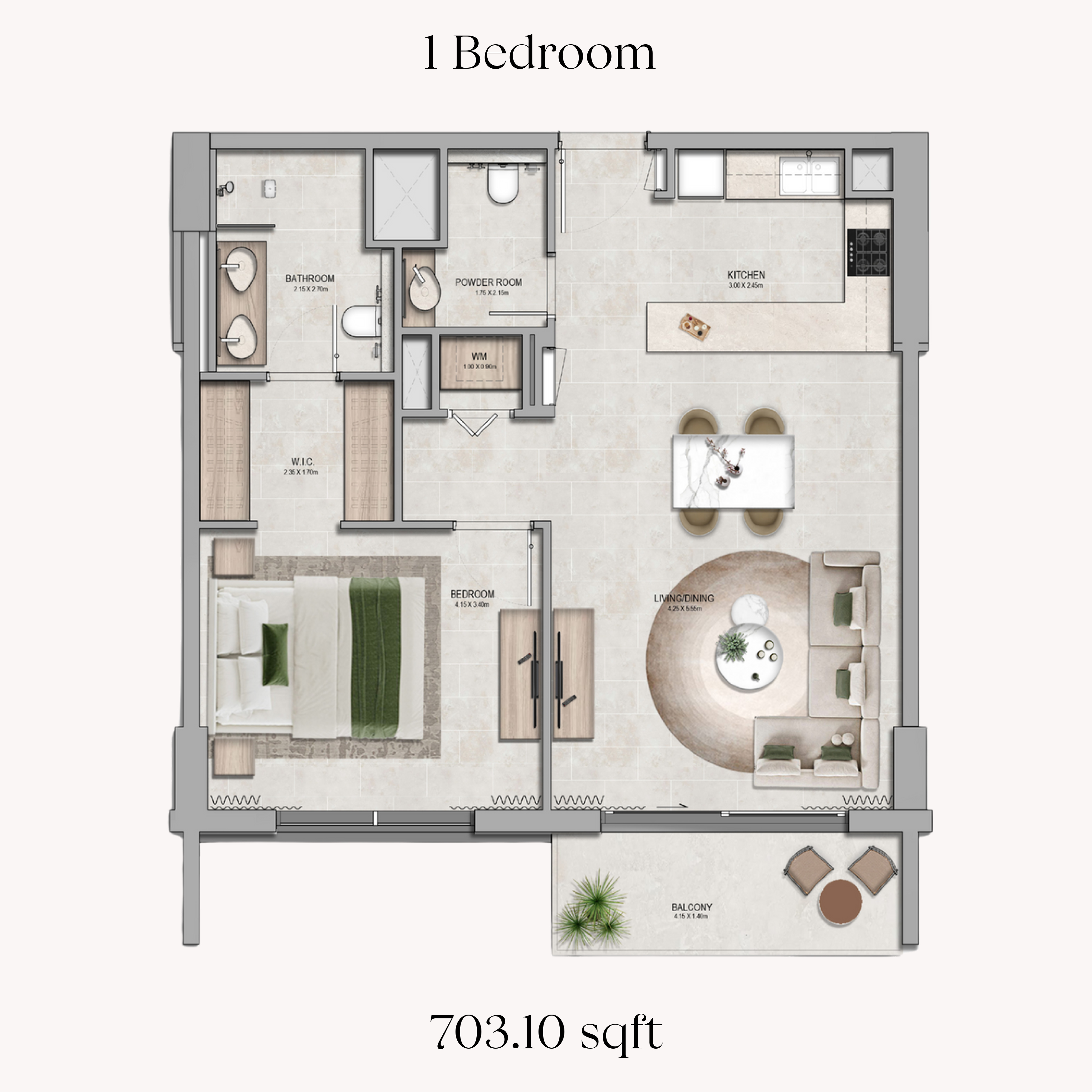 1 Bedroom Apartment for Sale in Yas Island